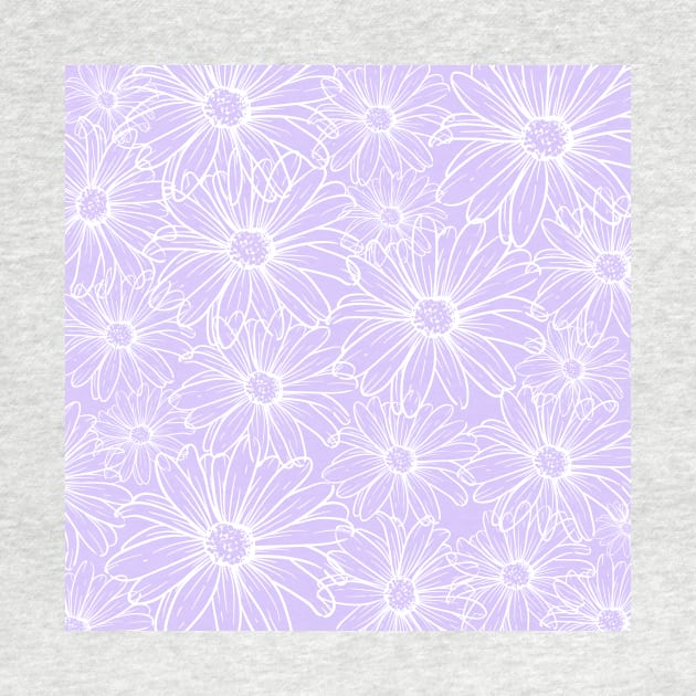 Lilac flower line print by Laursartt